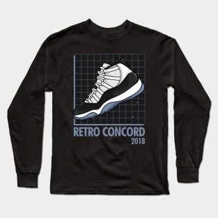 AJ 11 Retro Concord Sneaker Long Sleeve T-Shirt